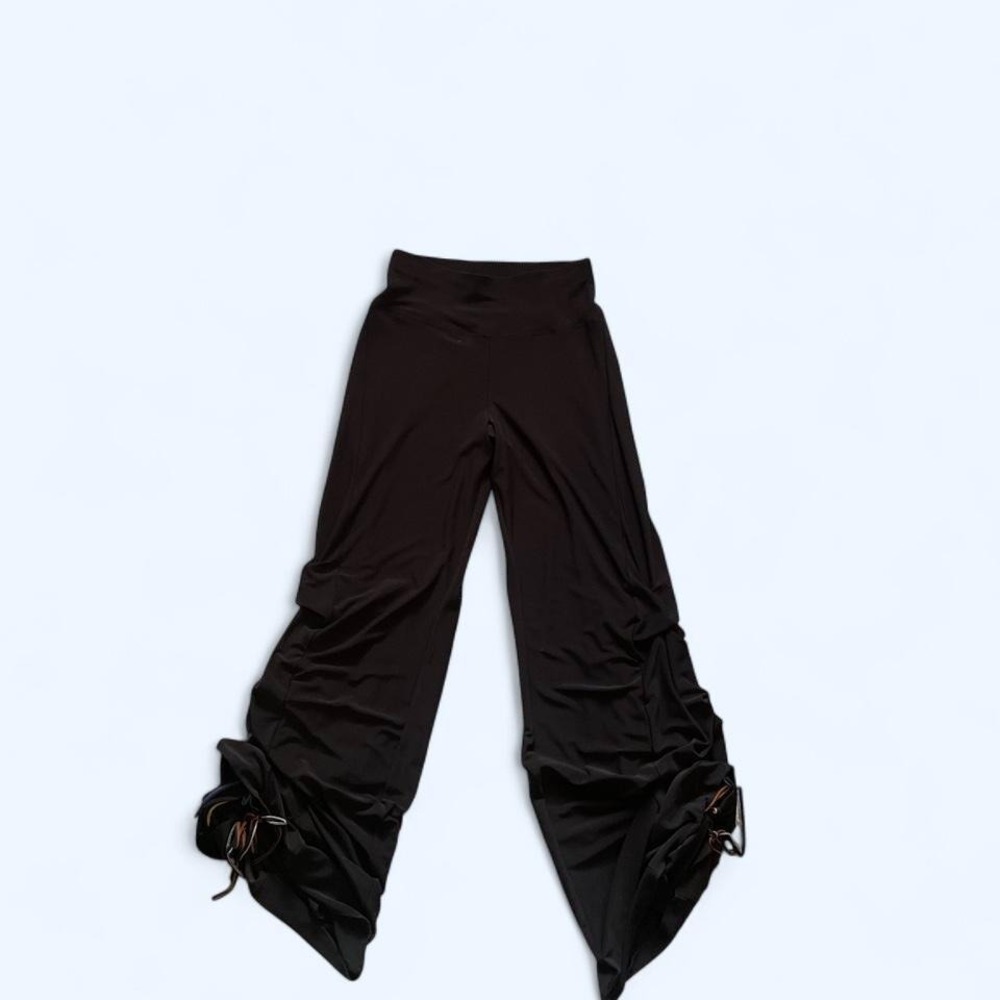 Black flare tie bottom leggings size 4 by Sympli the best Canada